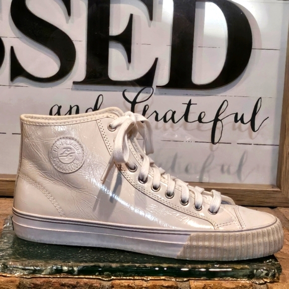 PF Flyers High-Top Sneaker 'Sea Salt' Off White Mns 11 | Wmn 12.5 - Picture 1 of 11